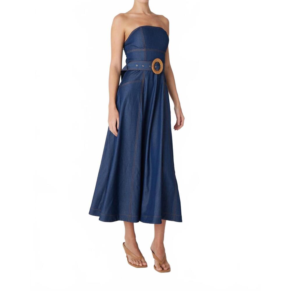 NEW JS71 mercer dress in dark indigo